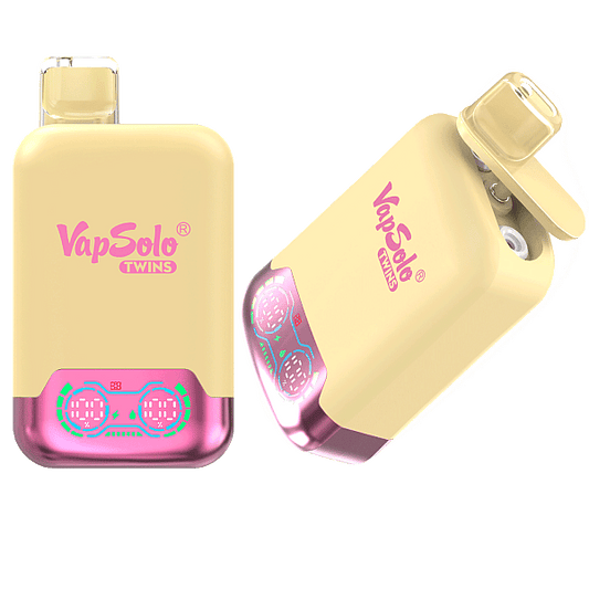 VapSolo Twins 20K Puffs Disposable Vape | Dual Flavors,Airflow Control,Smart Display Screen