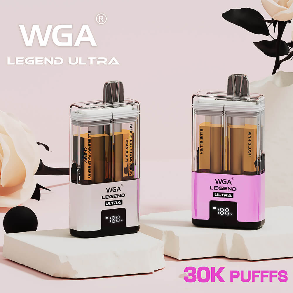 WGA Dual Flavors 30000 puffs Disposable Vape In Sales-850mAh Battery, 22ml E-liquid, Multiple Nicotine 15 Flavors