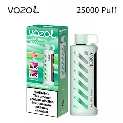 Vozol Gear Shisha 25000 Puffs Disposable Vape 25k Puff 25ml E-liquid 1000mAh  Battery 30 flavors Wholesale Price