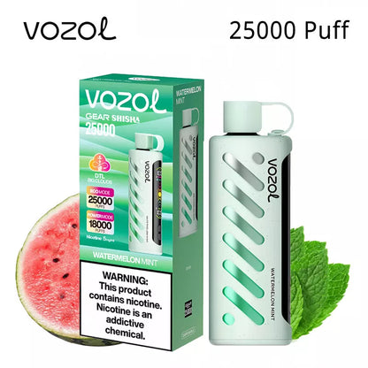 Vozol Gear Shisha 25000 Puffs Disposable Vape 25k Puff 25ml E-liquid 1000mAh  Battery 30 flavors Wholesale Price
