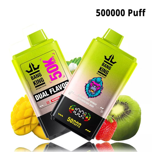 Bang King 50000 Puff 50K Dual Flavors Disposable vape -850mAh Battery, 50ml E-liquid, Multiple Nicotine 12 Flavors