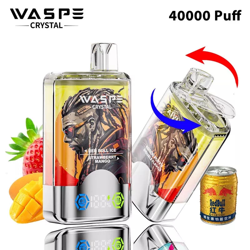 Waspe Crystal 40k Puffs 40000 Vape Double flavors Free Shipping