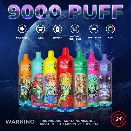 RandM Tornado 9000 Puffs Disposable Vape Wholesale