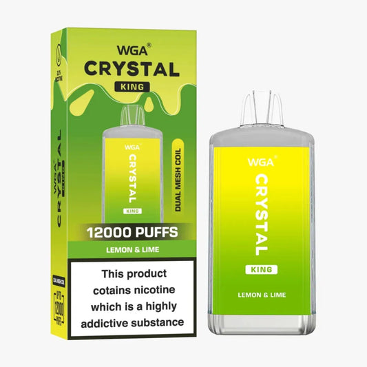 WGA CRYSTAL KING 12000 Puffs Disposable Vape Wholesale-650mAh Battery,Multiple Nicotine 13 Flavors