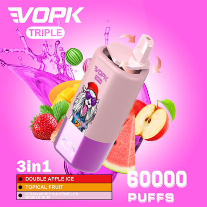 VOPK 3in1 60000 Puffs Disposable Vape Wholesale