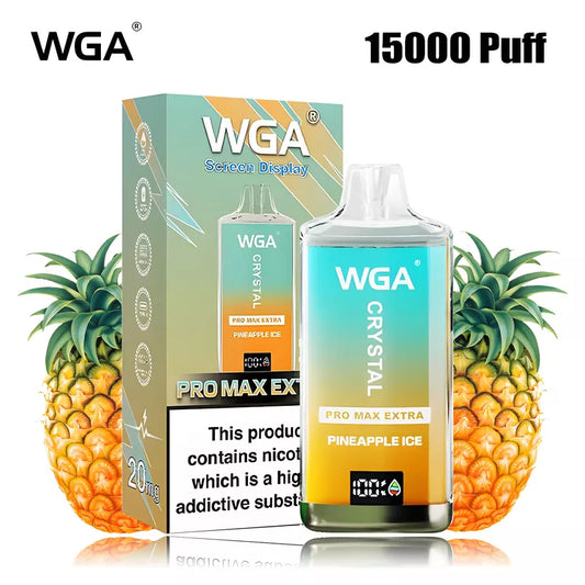 WGA Crystal Pro Max 15000 Puffs Vape Disposable E-cig 29 Flavors