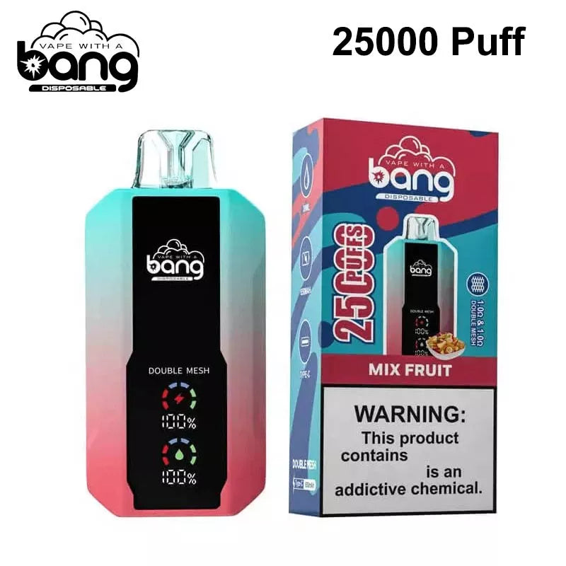 Bang 25000 Puffs Vape 25K Disposable Vape Pen E Cigarette Prefilled 30ml 650mAh Disposable Vape 12 Flavors