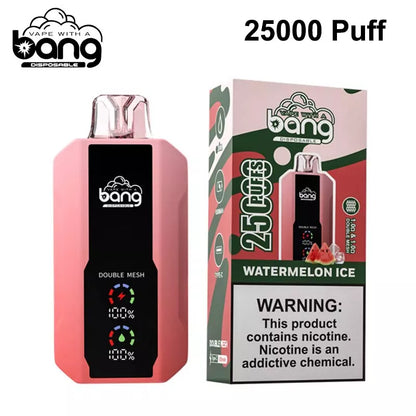 Bang 25000 Puffs Vape 25K Disposable Vape Pen E Cigarette Prefilled 30ml 650mAh Disposable Vape 12 Flavors