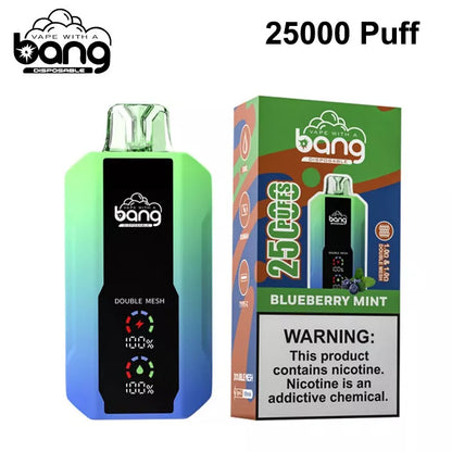 Bang 25000 Puffs Vape 25K Disposable Vape Pen E Cigarette Prefilled 30ml 650mAh Disposable Vape 12 Flavors