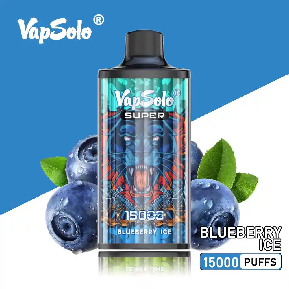 Vapsolo Super 15000 Puffs 15 Flavors 0% 2% 5% Nicotine Disposable Vape