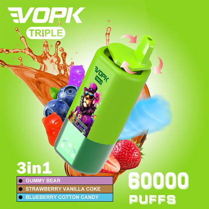 VOPK 3in1 60000 Puffs Disposable Vape Wholesale