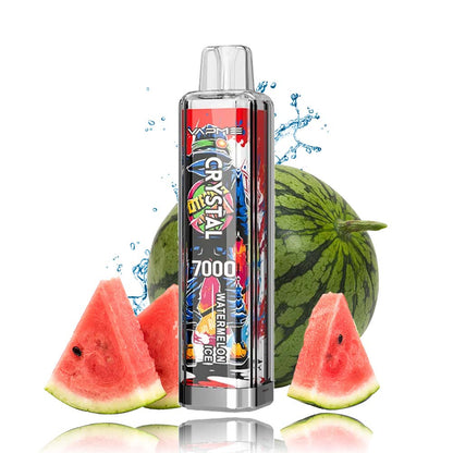 Vapme Crystal 7000 Puffs Vape Disposable 7000 Puff RGB Light 14ml  E-liquid 650mAh Battery 30 Flavors
