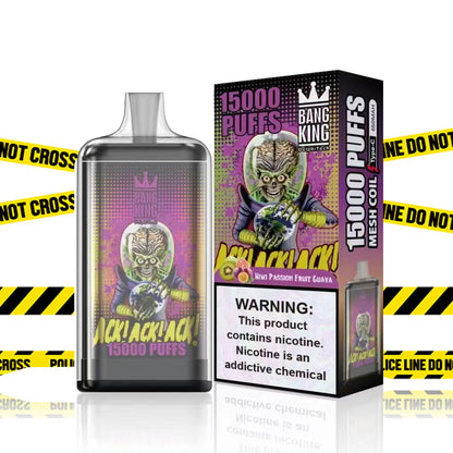 Bang King Original 15k puffs 15000 vape 0% 2% 5%-550mAh Battery, 25ml E-liquid, Multiple Nicotine 20 Flavors