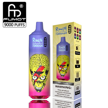Original RandM 9000 Puffs 56 Flavors Fumot Torando Vape Wholesale Price