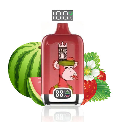 Bang King Original Vape 15000 Puffs Digital -650mAh Battery, 25ml E-liquid, Multiple Nicotine 10 Flavors