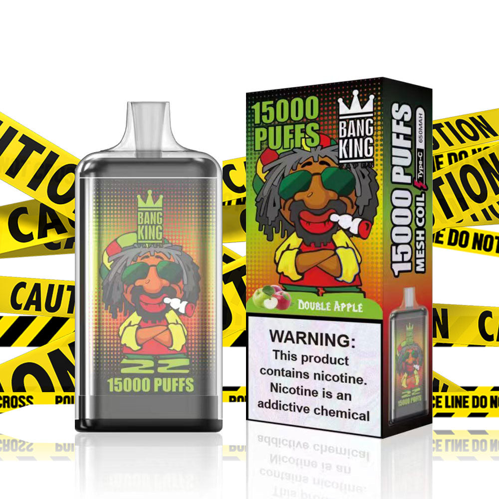 Bang King Original 15k puffs 15000 vape 0% 2% 5%-550mAh Battery, 25ml E-liquid, Multiple Nicotine 20 Flavors