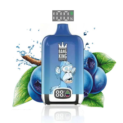 Bang King Original Vape 15000 Puffs Digital -650mAh Battery, 25ml E-liquid, Multiple Nicotine 10 Flavors