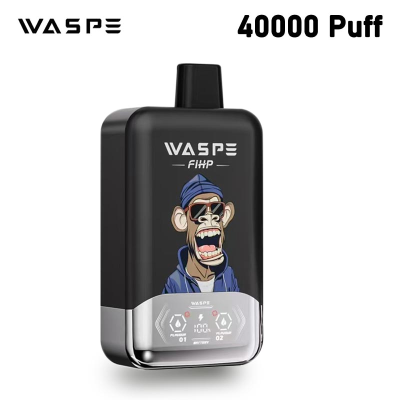 Waspe Fihp 40000 Puffs Vapsolo Twins 2 flavors in 1 Digital Screen