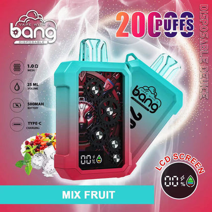 BANG Tick Tock 20000 Puffs Disposable Vape Wholesale-650mAh battery, 16ml E-liquid, Multiple Nicotine 12 Flavors