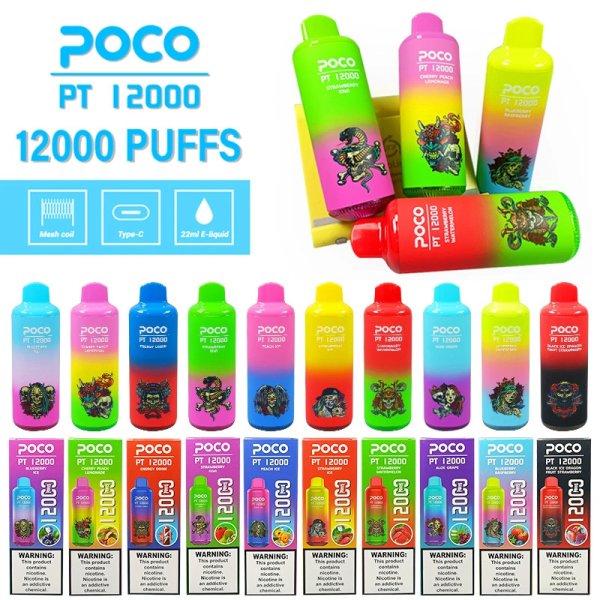 POCO 10000 Puff Disposable Vape - 20mL 5% Nic Salt, 10 Flavors