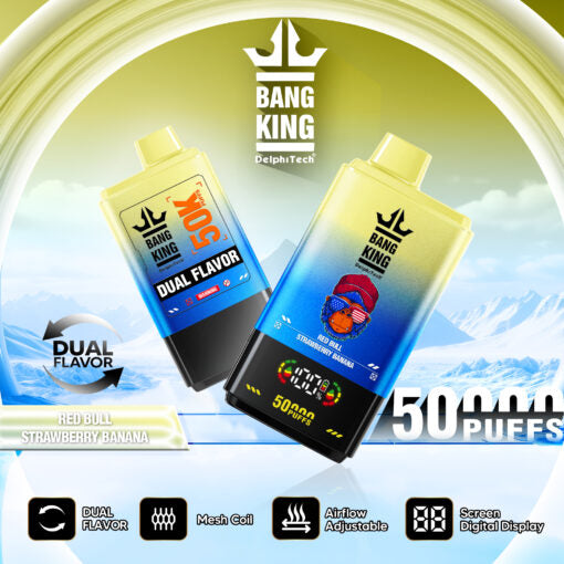 Bang King 50000 Puffs Disposable Vape(0% to 5% Nicotine) - 50ml E-Liquid, 850mAh Battery