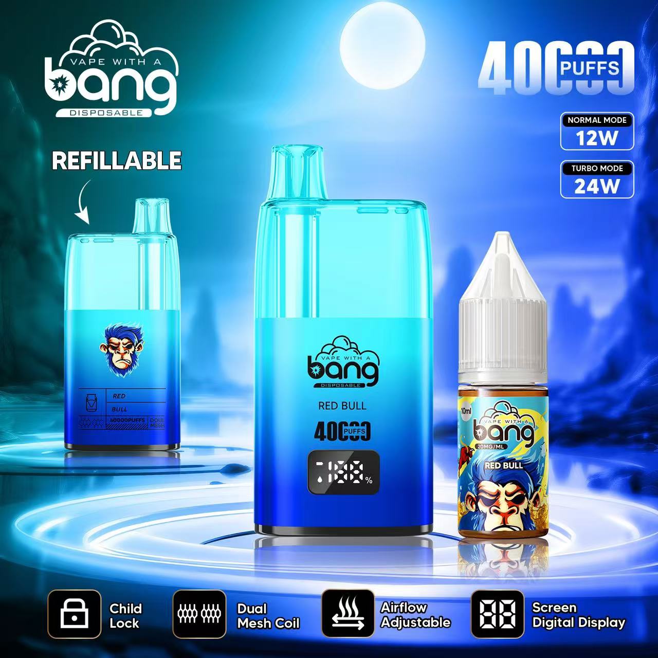Bang 40000 Puffs Disposable Vape - 10ml E-Liquid, 650mAh Battery