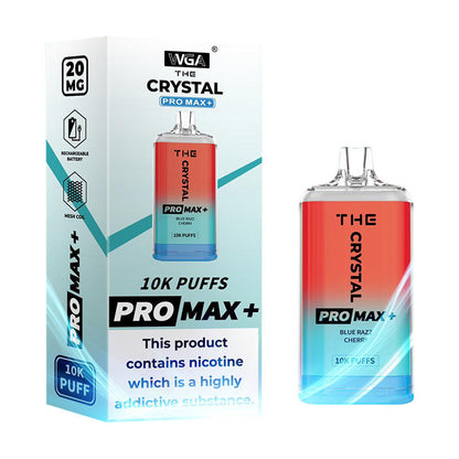 WGA Crystal Pro Max Plus 10000Puffs Disposable Vape Wholesale 850mAh Battery 13  Flavors