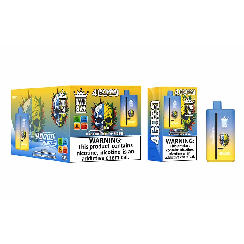 Bang Blaze 40000 Dual Flavors Disposable Vape(0% to 5% Nicotine) - 40ml E-Liquid, 650mAh Battery 12 Flavors