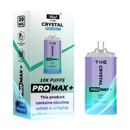 WGA Crystal Pro Max Plus 10000Puffs Disposable Vape Wholesale 850mAh Battery 13  Flavors