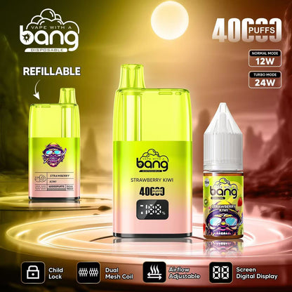 Bang 40000 Puffs Disposable Vape - 10ml E-Liquid, 650mAh Battery