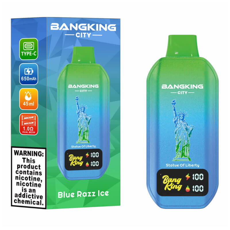 Bang King City 50000 Puffs Disposable Vape(0% to 5% Nicotine) - 45ml E-Liquid, 650mAh Battery