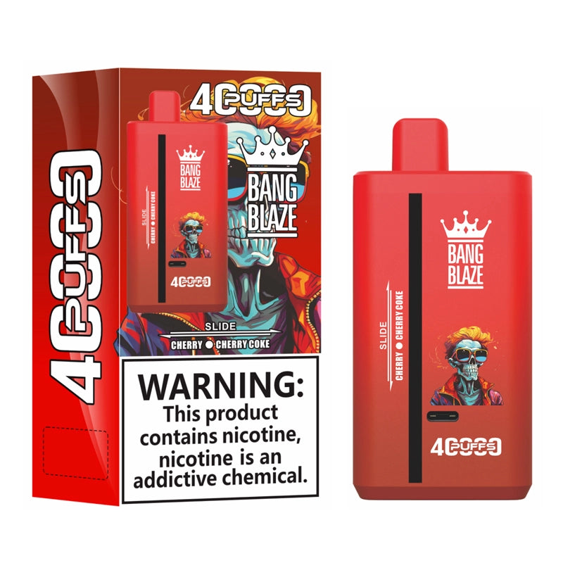 Bang Blaze 40000 Dual Flavors Disposable Vape(0% to 5% Nicotine) - 40ml E-Liquid, 650mAh Battery 12 Flavors