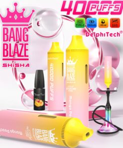 Bang Blaze 40000 Puffs Disposable Vape(0% to 5% Nicotine) - 40ml E-Liquid, 1000mAh Battery 12 Flavors