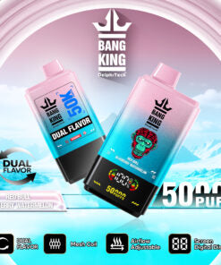 Bang King 50000 Puffs Disposable Vape(0% to 5% Nicotine) - 50ml E-Liquid, 850mAh Battery