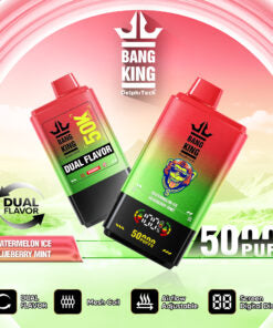 Bang King 50000 Puffs Disposable Vape(0% to 5% Nicotine) - 50ml E-Liquid, 850mAh Battery