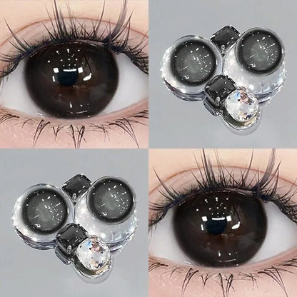 Natural beauty Red Lotus Red cos color contact lenses, half-year disposable, pure desire contact lenses, moisturizing, comfortable and not hurting the eyes (2)