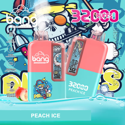 BangKing 32000 Puffs 32K Smart Full Screen Turn Ice Wholesale Disposable Vape Puff 32k Prefilled Pod