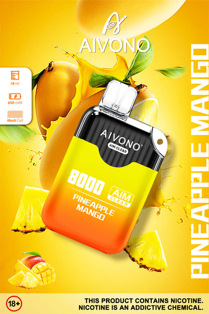 AIVONO AIM CLEAR 8000 Puffs Disposable Vape Wholesale