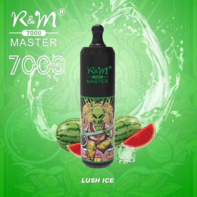 R&M MASTER 7000 Puffs  0% 2% 5% Nicotine Rechargeable Disposable vape