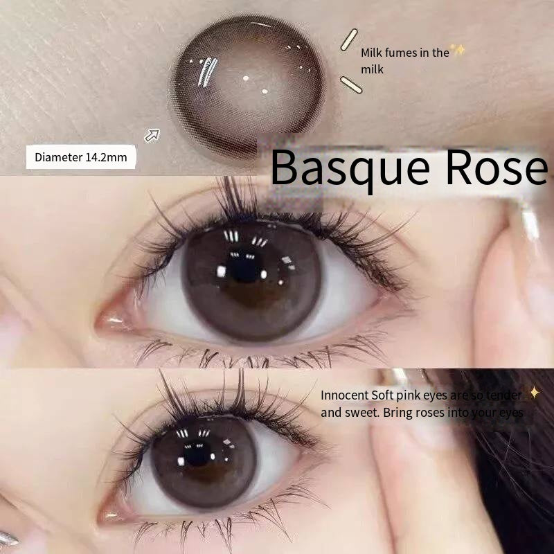 Natural beauty mixed green color contact lenses European and American style hot contact lenses small and large diameter on the eyes color does not hurt the eyes (2)