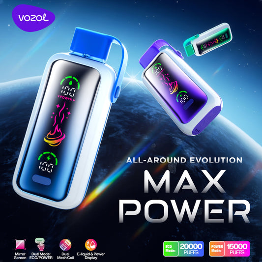 VOZOL STAR 20000 Puffs Disposable Vape(0% to 5% Nicotine) 650mAh  20ml of e-liquid 22 Flavors Wholesale