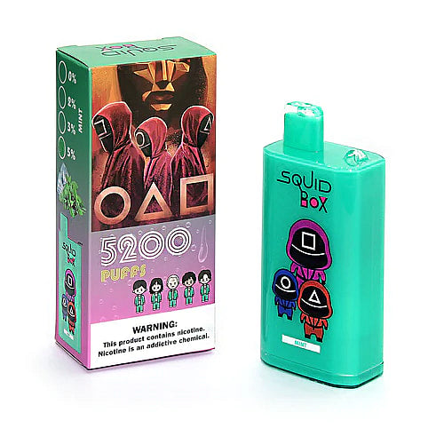 RandM Squid Box 5200 Puffs Disposable Vape  Authentic E Cigarette