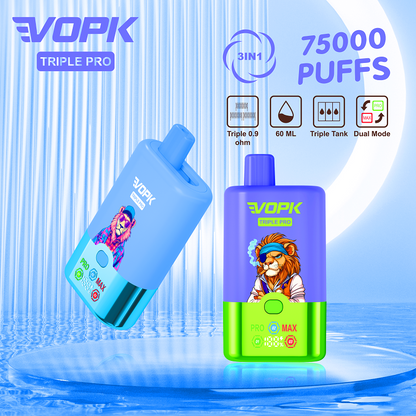 VOPK TRIPLE PRO 75000 Puffs Disposable Vape Wholesale