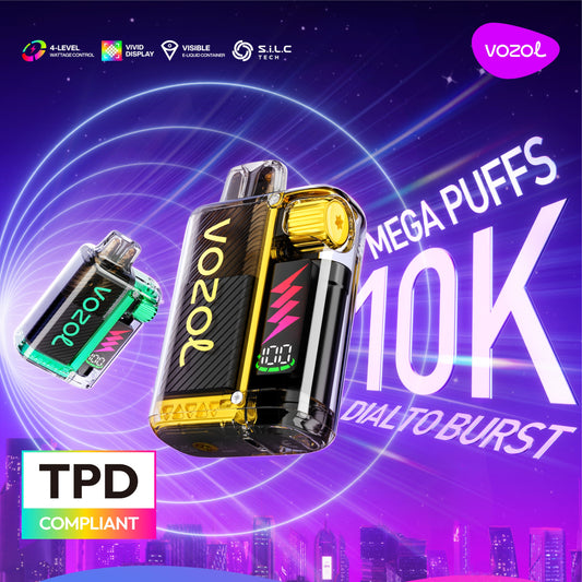 VOZOL VISTA 10000 Puffs Disposable Vape 20mg Nicotine 650mAh Battery  Wholesale 20 Flavors
