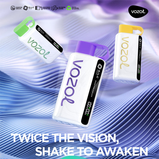 VOZOL STAR 9000 Puffs Disposable Vape  (0% to 5% Nicotine)14ml  650mAh rechargeable battery Wholesale 29 Flavors