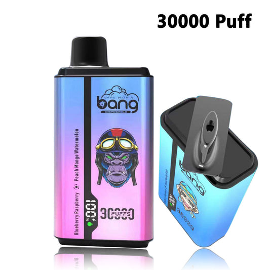 Bang 30000 puffs vape double flavor pods digital puff Rotating cigarette holder 12 flavors wholesale pirce