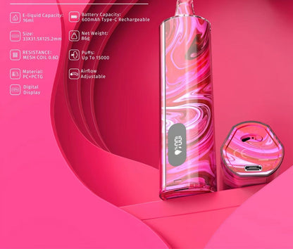 VOPK SHISHA  15000 Puffs Disposable Vape Wholesale