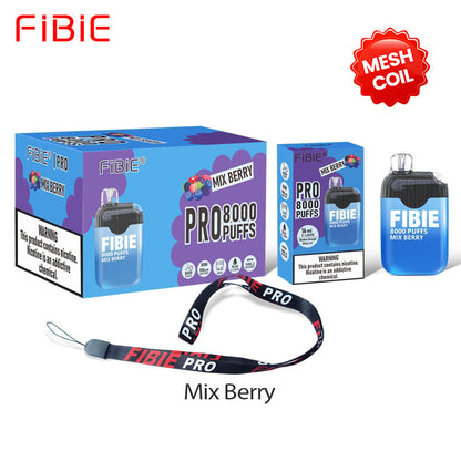 Blueberry-Peach -FIBIE 8000 Puffs Disposable Vapor Wands(8000 PUFFS)