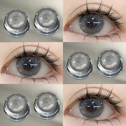 Natural beauty Fantasy Dream Fairy green high light beauty contact lens 14.5 large diameter contact lens small diameter with degree genuine （2）