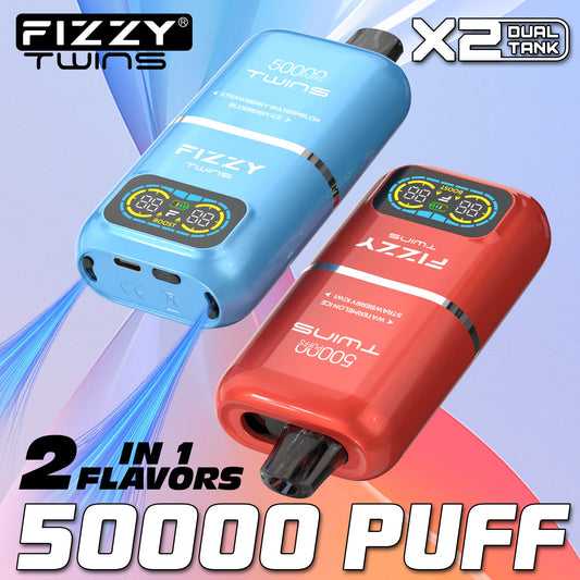 EU Warehouse FIZZY TWINS 50000 Puffs Disposable Vape Wholesale